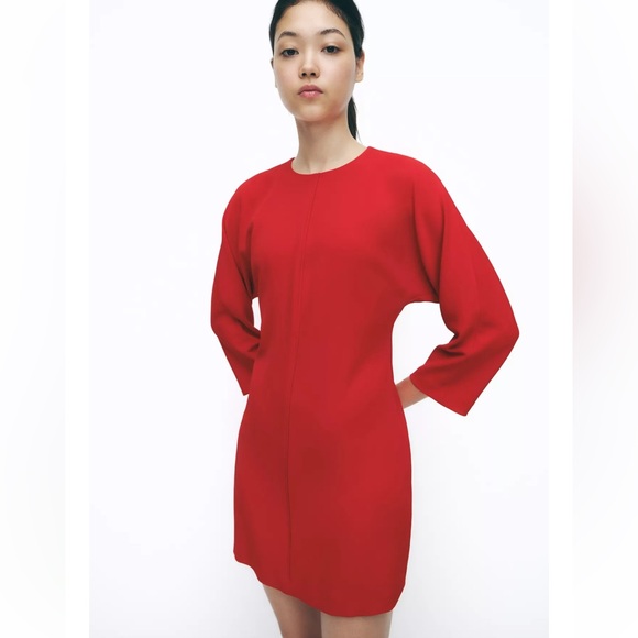 Zara Crepe Mini Dress - Picture 1 of 7